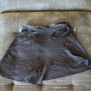 Elegant Black Wrap Skirt